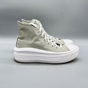 Converse Shoes Womens 7 Green Canvas Chuck Taylor All Star 2 Platform Sneakers‎